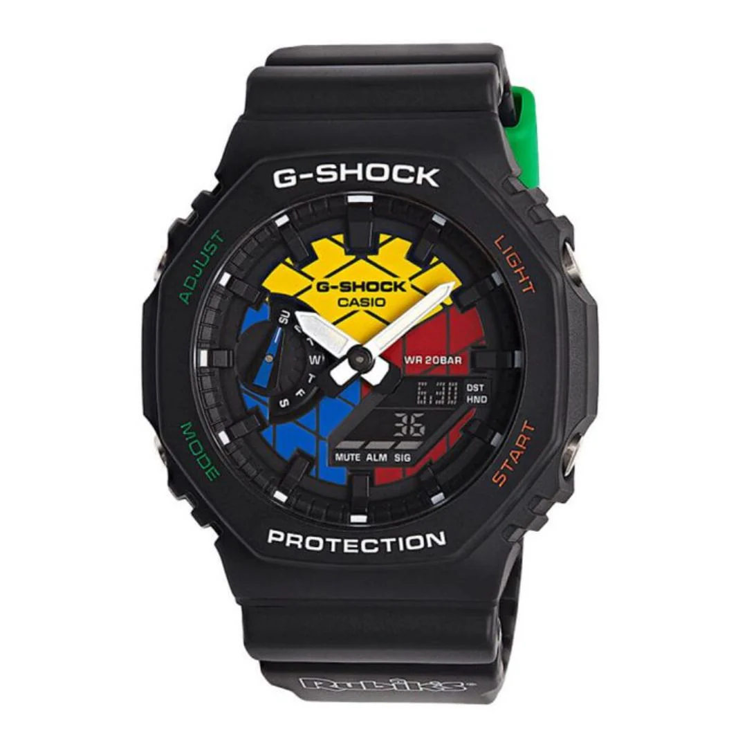 Casio G-Shock Rubik's Cube rannekello GAE-2100RC-1AER - Image 2