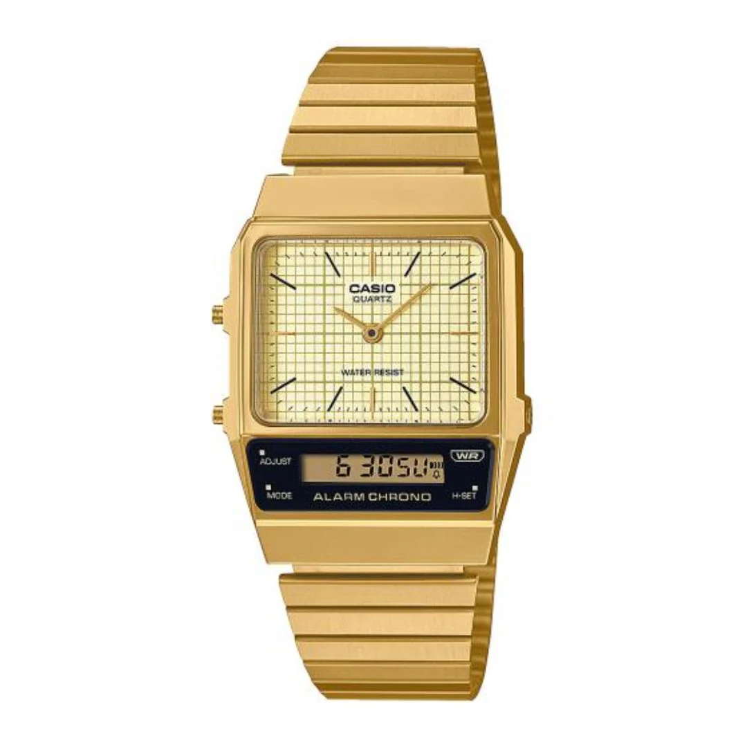 Casio Vintage Anadigi rannekello AQ-800EG-9AEF