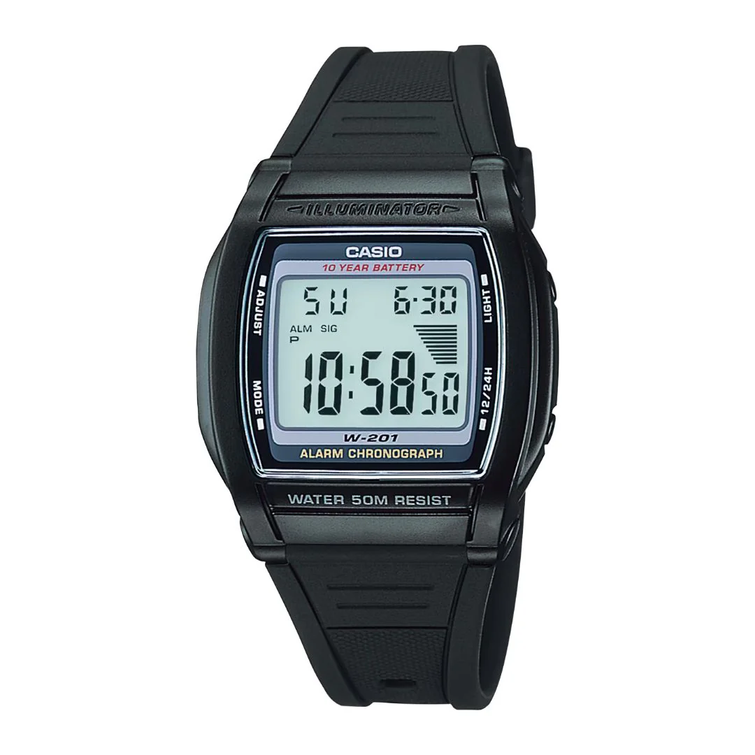 Casio W-201-1AVEG rannekello