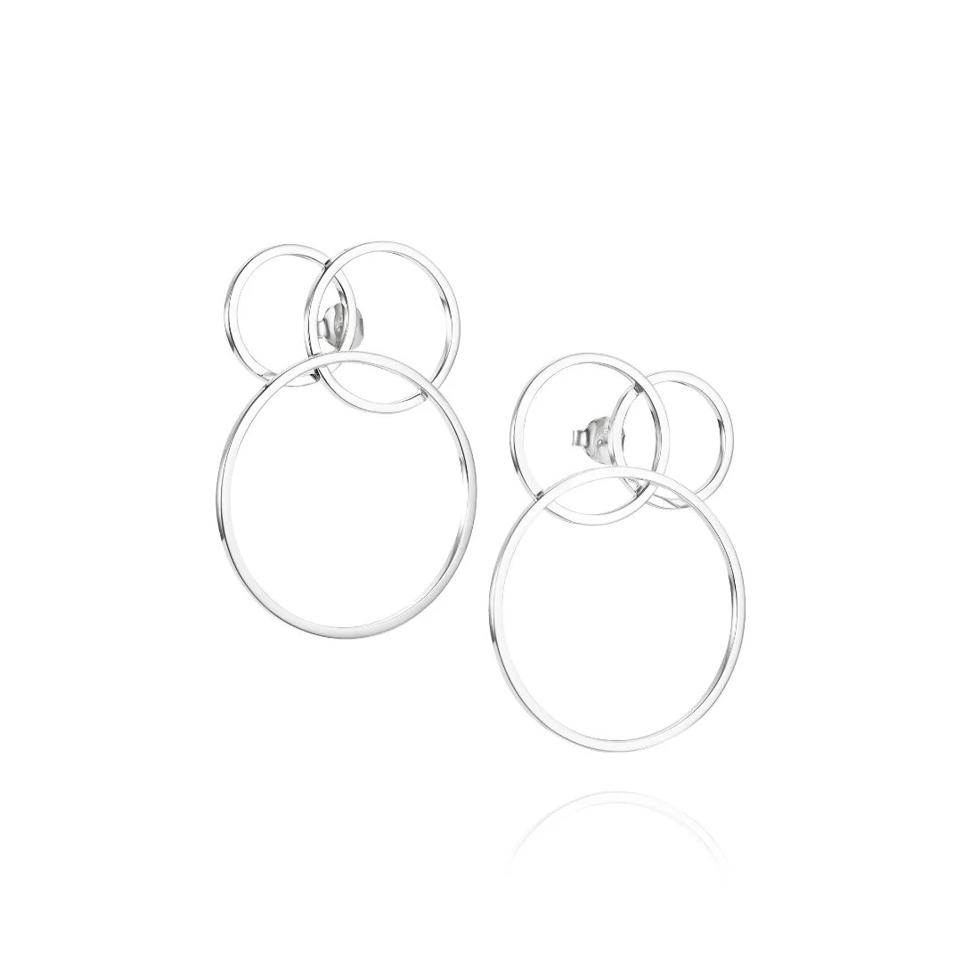 Efva Attling Bubbles korvakorut, hopeaa