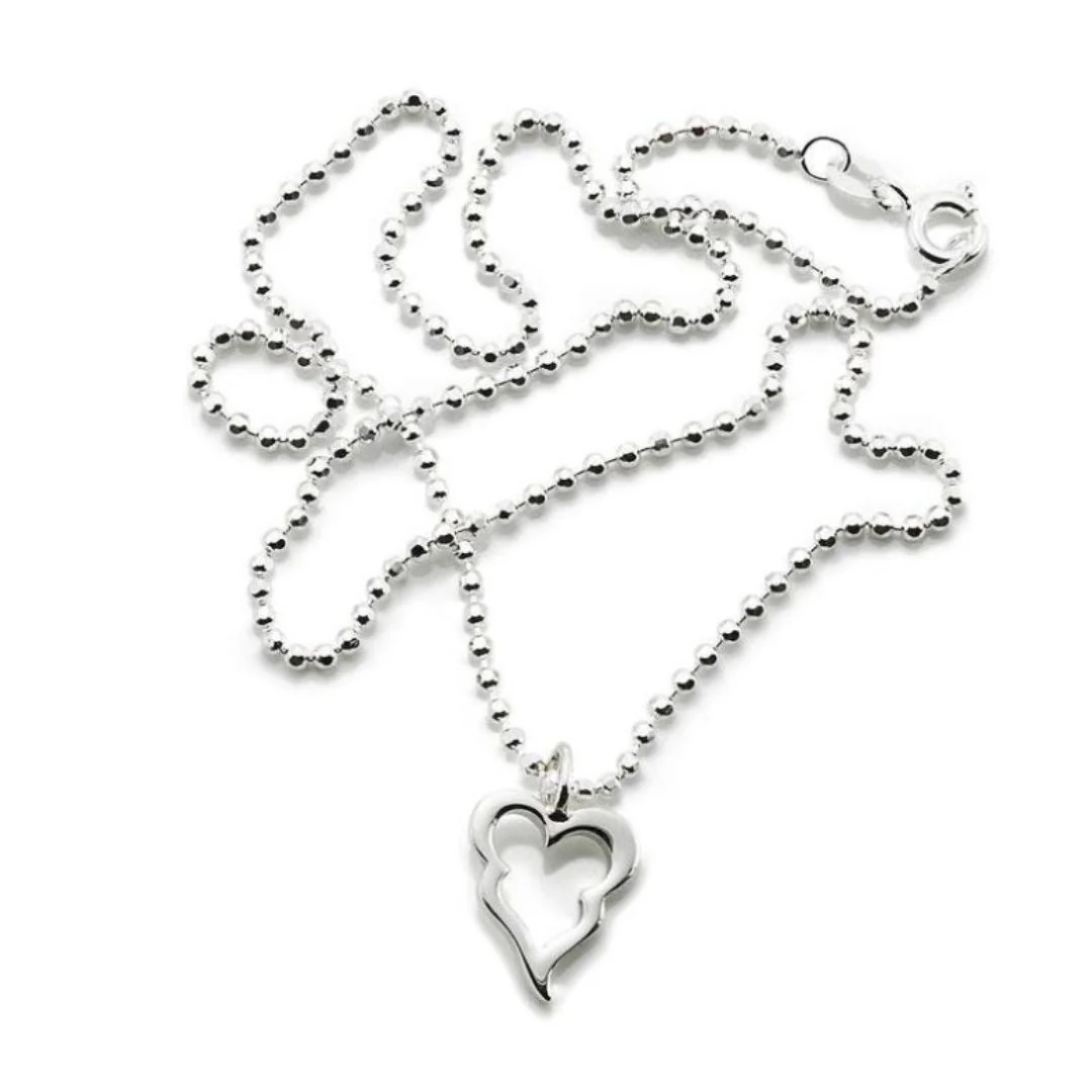 Efva Attling Little crazy heart riipus, hopeaa - Image 2