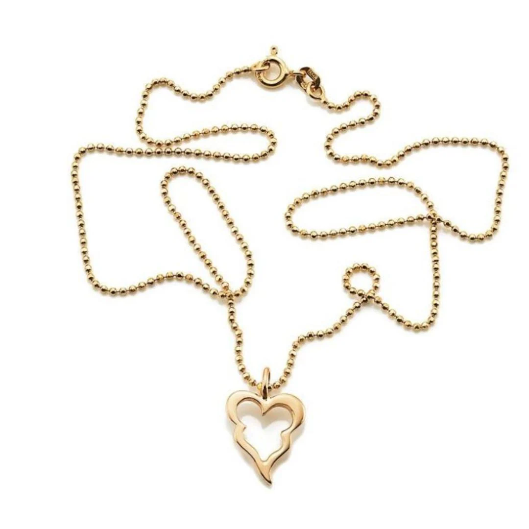 Efva Attling Little crazy heart riipus, keltakultaa - Image 2