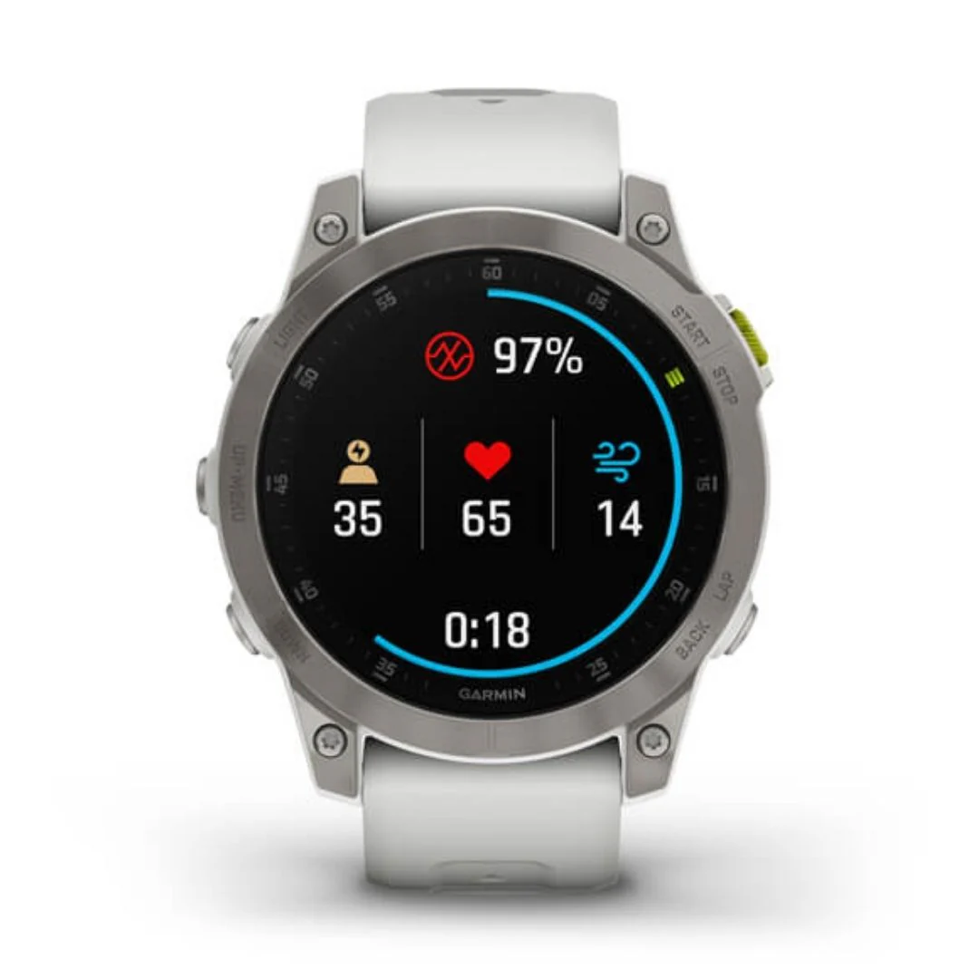 Garmin Epix Gen 2 Sapphire valkoinen ja titaani, Amoled GPS-älykello 010-02582-21 - Image 2