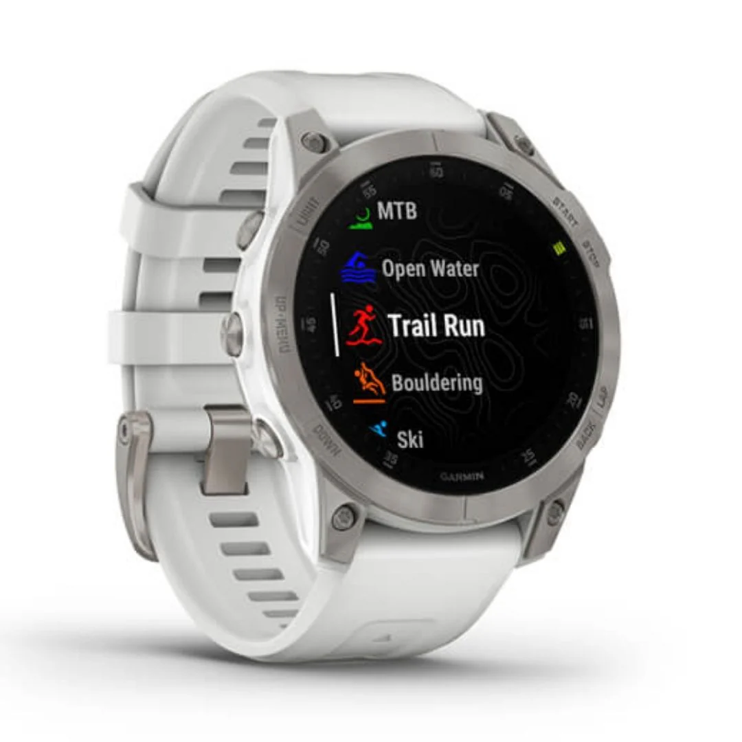 Garmin Epix Gen 2 Sapphire valkoinen ja titaani, Amoled GPS-älykello 010-02582-21 - Image 3