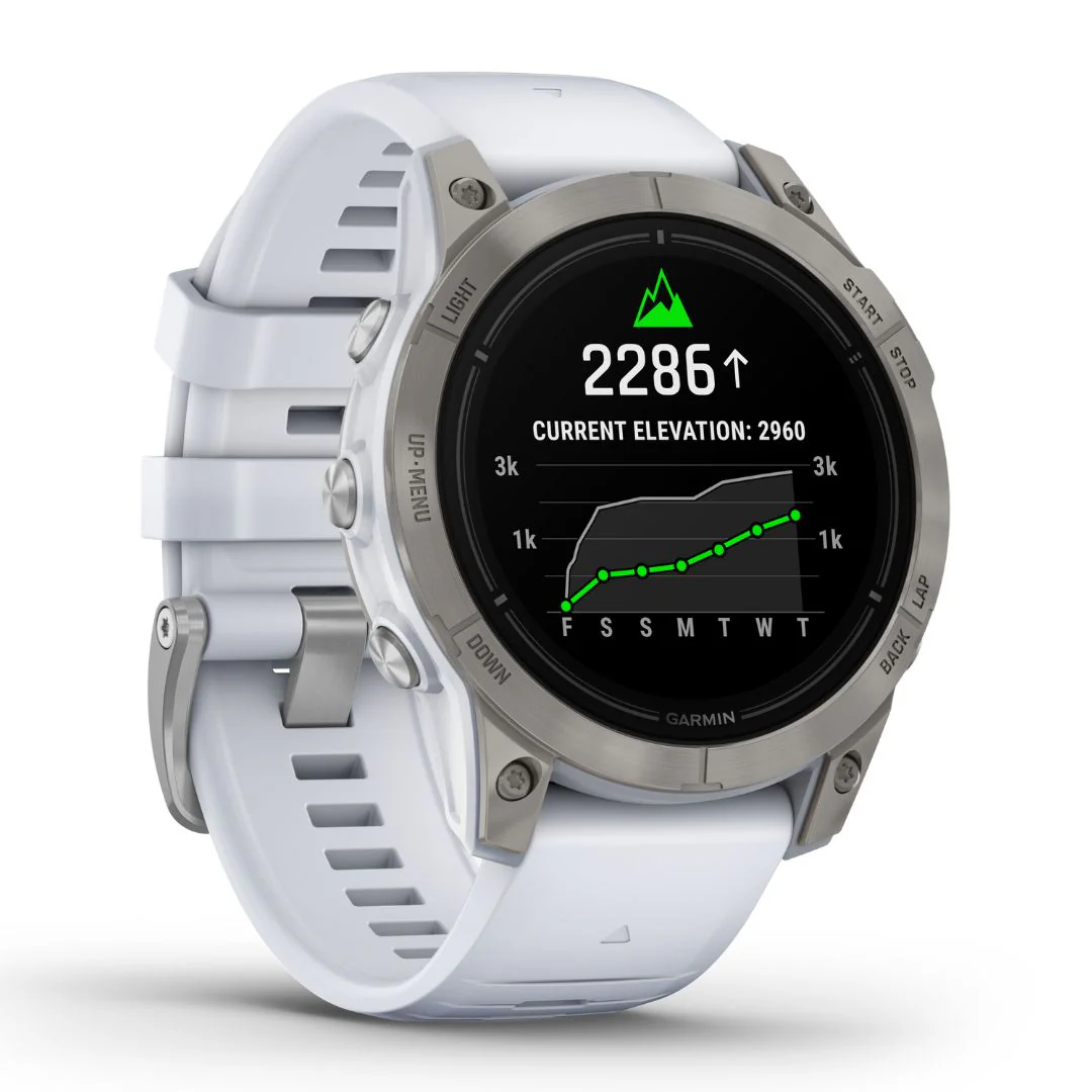 Garmin Epix Pro Gen 2 Sapphire, 47 mm, titaani ja luonnonvalkoinen ranneke, AMOLED GPS-älykello 010-02803-21 - Image 3