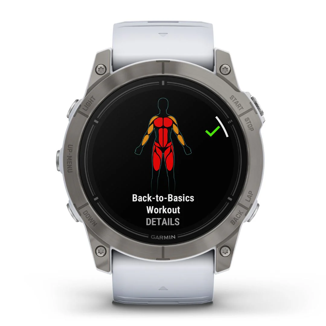 Garmin Epix Pro Gen 2 Sapphire, 51 mm, titaani ja luonnonvalkoinen ranneke, AMOLED GPS-älykello 010-02804-11 - Image 2