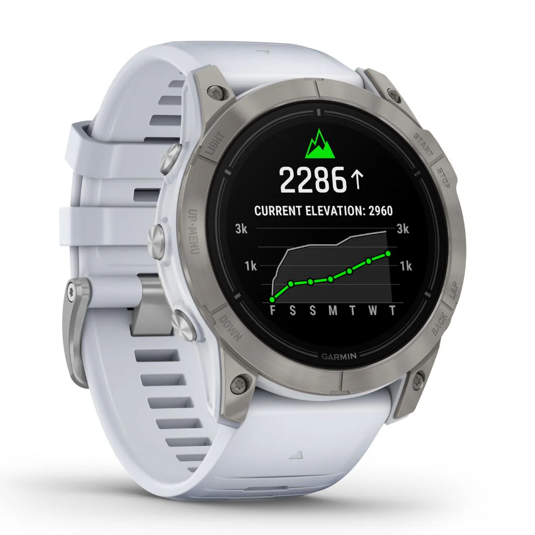 Garmin Epix Pro Gen 2 Sapphire, 51 mm, titaani ja luonnonvalkoinen ranneke, AMOLED GPS-älykello 010-02804-11 - Image 3