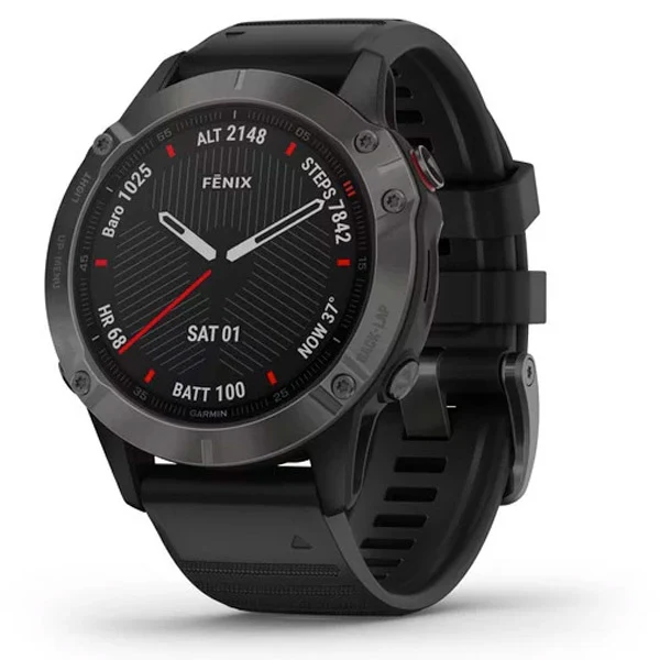 Garmin Fenix 6 Sapphire 47 mm hiilenharmaa, monilajiälykello 010-02158-11