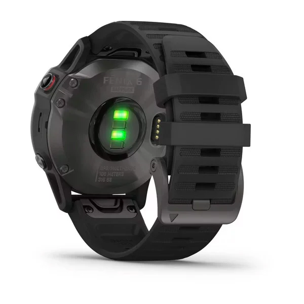 Garmin Fenix 6 Sapphire 47 mm hiilenharmaa, monilajiälykello 010-02158-11 - Image 7