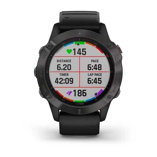 Garmin Fenix 6 Sapphire 47 mm hiilenharmaa, monilajiälykello 010-02158-11 - Image 9
