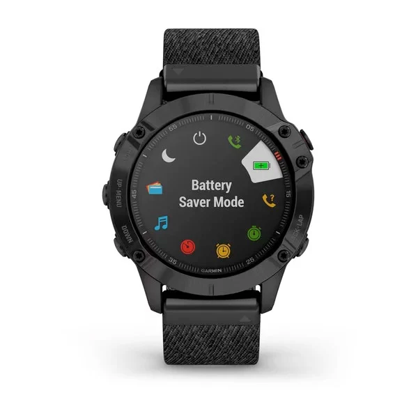 Garmin Fenix 6 Sapphire 47 mm meleerattu musta, monilajiälykello 010-02158-17 - Image 5