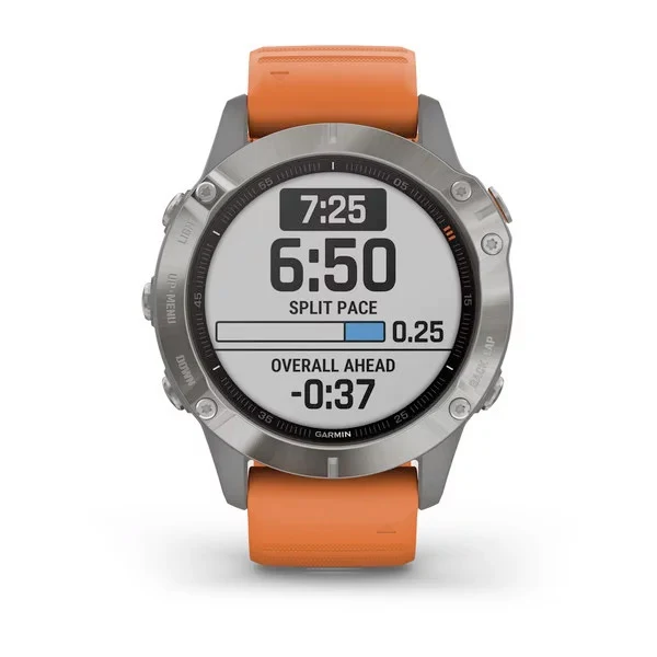 Garmin Fenix 6 Sapphire 47 mm oranssi, monilajiälykello 010-02158-14 - Image 3