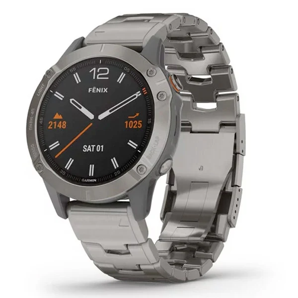 Garmin Fenix 6 Sapphire 47 mm titaani, monilajiälykello 010-02158-23