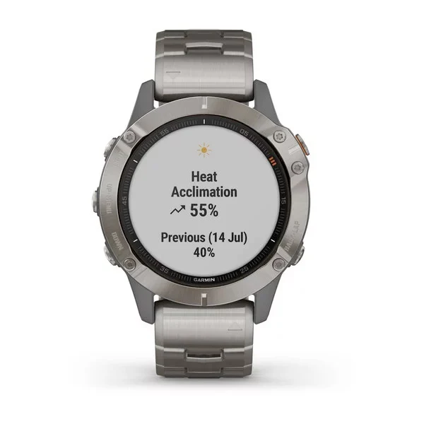 Garmin Fenix 6 Sapphire 47 mm titaani, monilajiälykello 010-02158-23 - Image 6