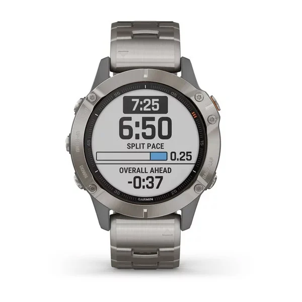 Garmin Fenix 6 Sapphire 47 mm titaani, monilajiälykello 010-02158-23 - Image 8