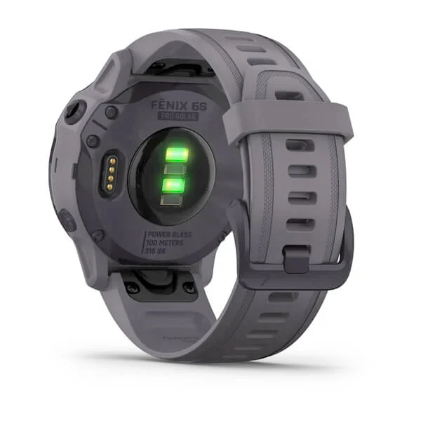 Garmin Fenix 6S Pro Solar 42 mm ametisti ja harmaa silikonihihna, monilajiälykello 010-02409-15 - Image 9