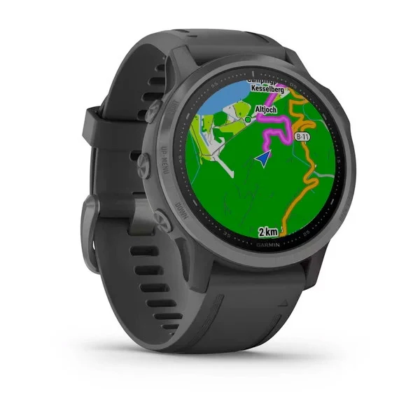 Garmin Fenix 6S Sapphire 42 mm hiilenharmaa, monilajiälykello 010-02159-25 - Image 2