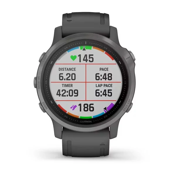 Garmin Fenix 6S Sapphire 42 mm hiilenharmaa, monilajiälykello 010-02159-25 - Image 4