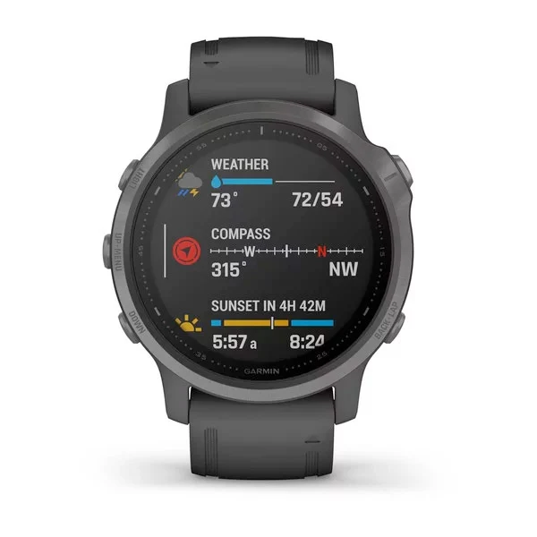 Garmin Fenix 6S Sapphire 42 mm hiilenharmaa, monilajiälykello 010-02159-25 - Image 6