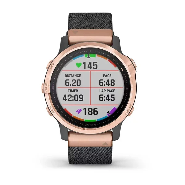 Garmin Fenix 6S Sapphire 42 mm ruusukulta, monilajiälykello 010-02159-37 - Image 3