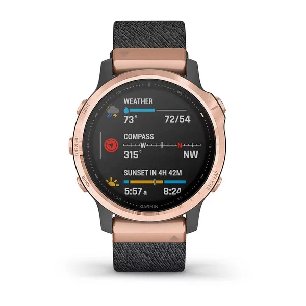 Garmin Fenix 6S Sapphire 42 mm ruusukulta, monilajiälykello 010-02159-37 - Image 9