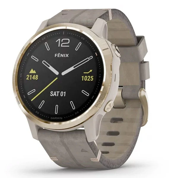 Garmin Fenix 6S Sapphire 42 mm vaalea kulta, monilajiälykello 010-02159-40