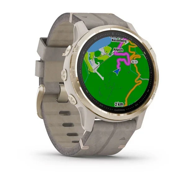 Garmin Fenix 6S Sapphire 42 mm vaalea kulta, monilajiälykello 010-02159-40 - Image 8