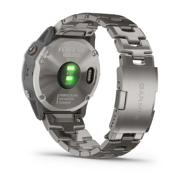 Garmin Fenix 6X Pro Solar 51 mm titaani ja ilmastoitu titaaniranneke, monilajiälykello 010-02157-24 - Image 7