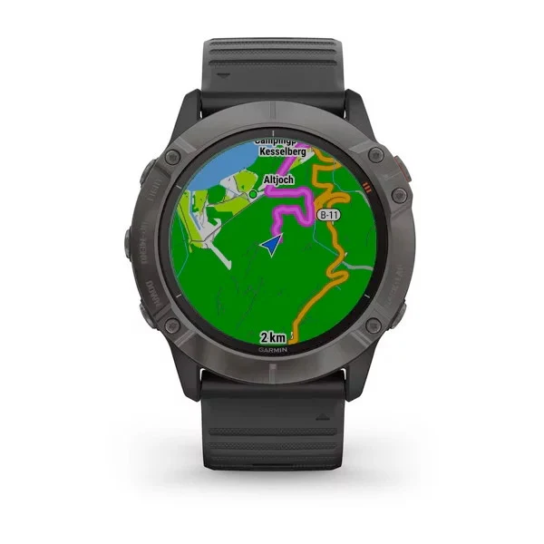 Garmin Fenix 6X Pro Solar 51 mm titaaninen hiilenharmaa, monilajiälykello 010-02157-21 - Image 3