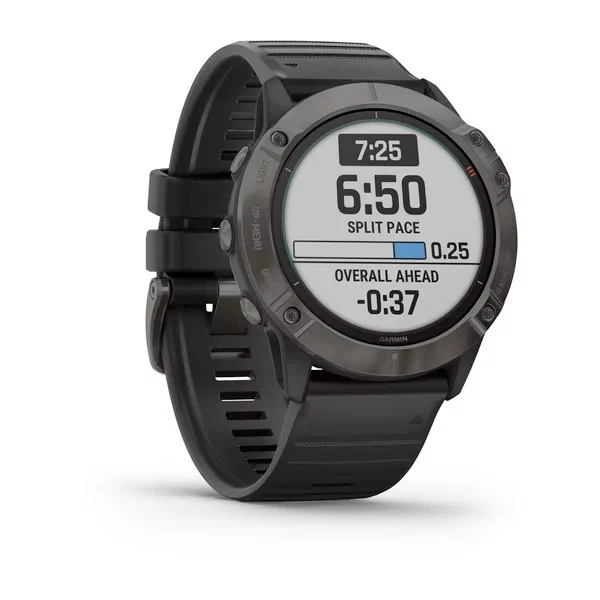 Garmin Fenix 6X Pro Solar 51 mm titaaninen hiilenharmaa, monilajiälykello 010-02157-21 - Image 8