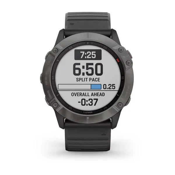 Garmin Fenix 6X Sapphire 51 mm hiilenharmaa, monilajiälykello 010-02157-11 - Image 2