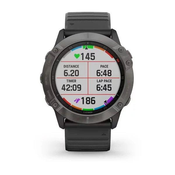 Garmin Fenix 6X Sapphire 51 mm hiilenharmaa, monilajiälykello 010-02157-11 - Image 4