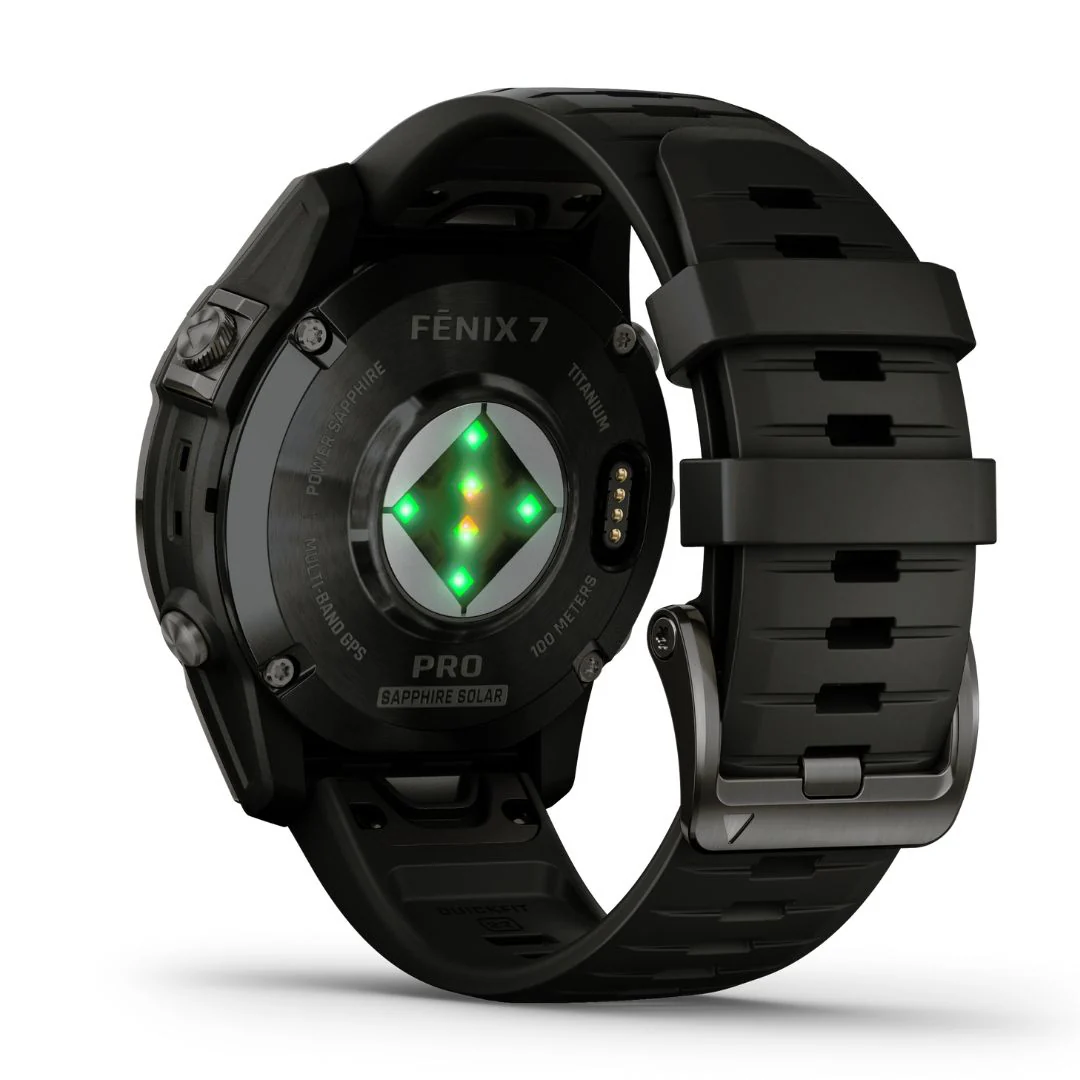 Garmin Fenix 7 Pro Sapphire Solar, hiilenharmaa titaani ja musta ranneke, multisport-GPS-älykello 010-02777-11 - Image 5