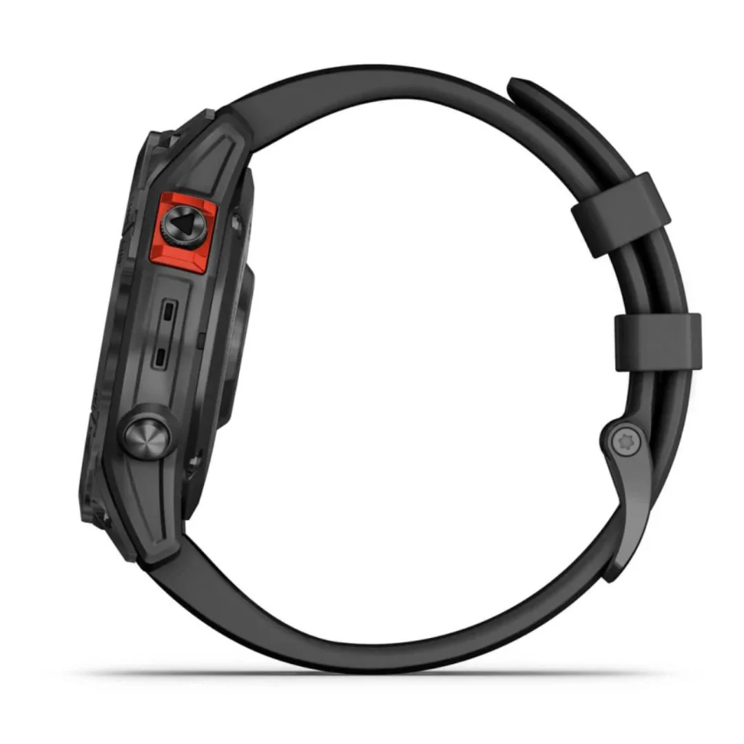 Garmin Fenix 7 Solar, tummanharmaa ja musta ranneke, multisport-GPS-älykello 010-02540-11 - Image 5