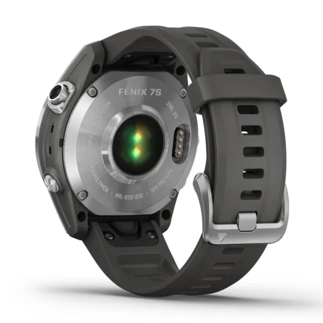 Garmin Fenix 7S, hopea ja grafiitinharmaa ranneke, multisport-GPS-älykello 010-02539-01 - Image 3