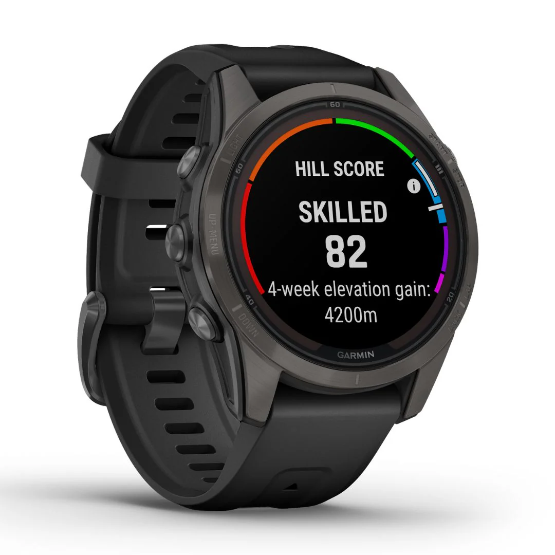Garmin Fenix 7S Pro Sapphire Solar, hiilenharmaa DLC titaani ja musta ranneke, multisport-GPS-älykello 010-02776-11 - Image 3