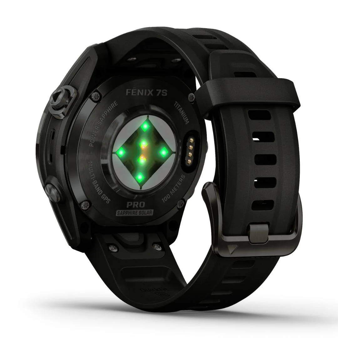 Garmin Fenix 7S Pro Sapphire Solar, hiilenharmaa DLC titaani ja musta ranneke, multisport-GPS-älykello 010-02776-11 - Image 5