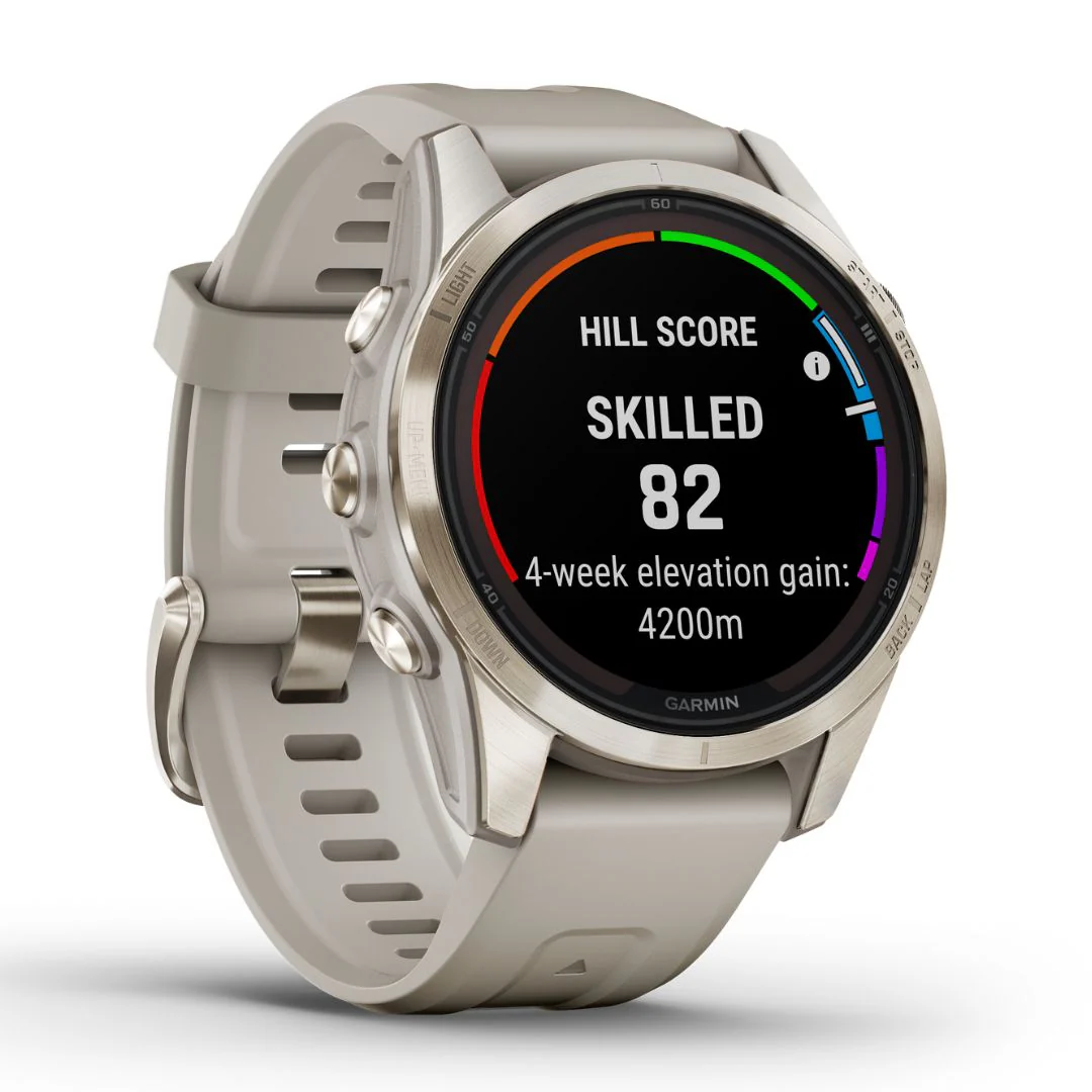 Garmin Fenix 7S Pro Sapphire Solar, kullansävy ja hiekanvärinen ranneke, multisport-GPS-älykello 010-02776-15 - Image 3