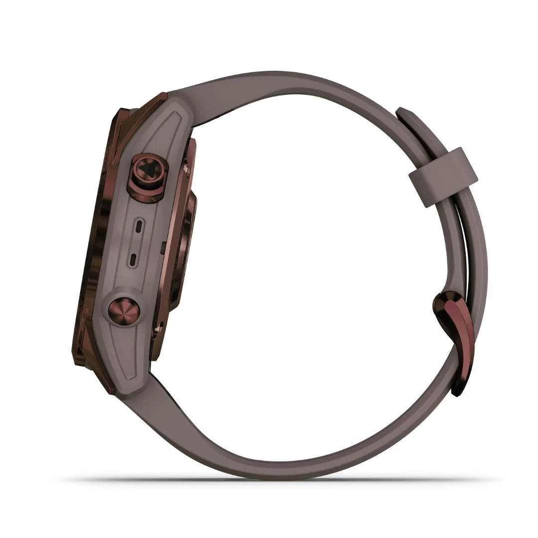 Garmin Fenix 7S Sapphire Solar, tumma pronssi ja harmaa ranneke 010-02539-29 - Image 5