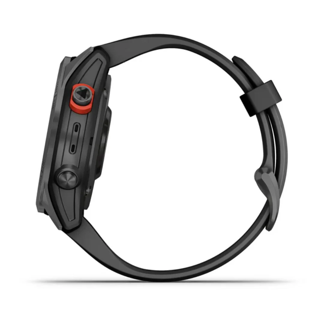 Garmin Fenix 7S Solar, tummanharmaa ja musta ranneke, multisport-GPS-älykello 010-02539-13 - Image 5