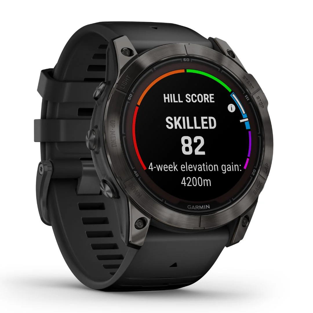 Garmin Fenix 7X Pro Sapphire Solar, hiilenharmaa DLC titaani ja musta ranneke, multisport-GPS-älykello 010-02778-11 - Image 3