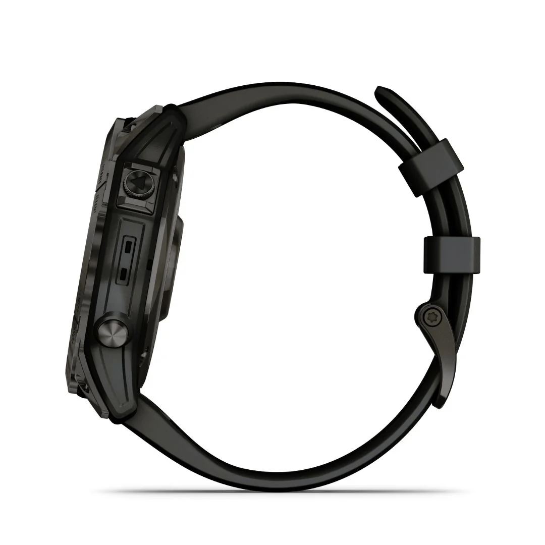 Garmin Fenix 7X Sapphire Solar, hiilenharmaa DLC-titaani ja musta ranneke 010-02541-11 - Image 4
