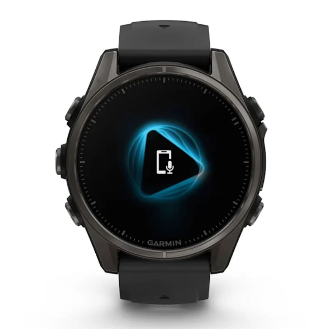 Garmin Fenix 8, 43mm Amoled Sapphire, hiilenharmaa titaani ja musta, älykello 010-02903-21 - Image 2