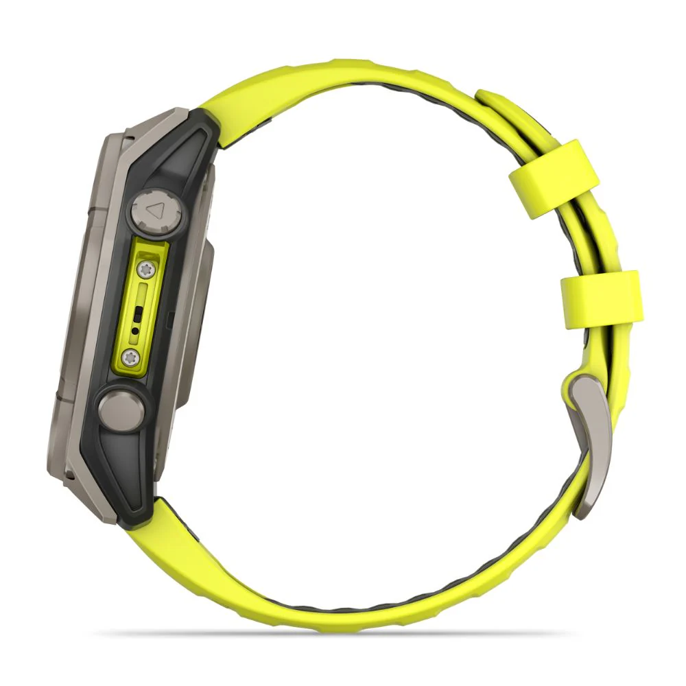 Garmin Fenix 8, 47mm Solar Sapphire, titaani ja keltainen, älykello 010-02906-21 - Image 5