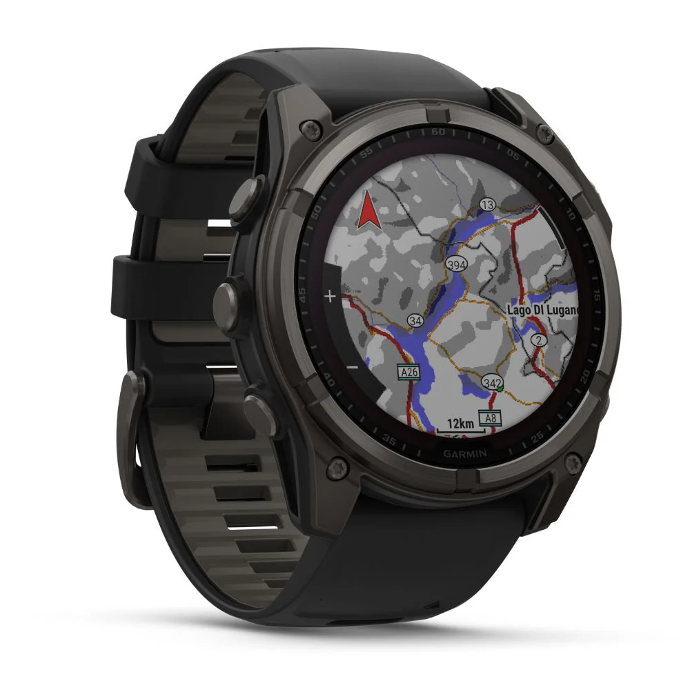 Garmin Fenix 8, 51mm Solar Sapphire, hiilenharmaa DLC-titaani ja musta, älykello 010-02907-11 - Image 3