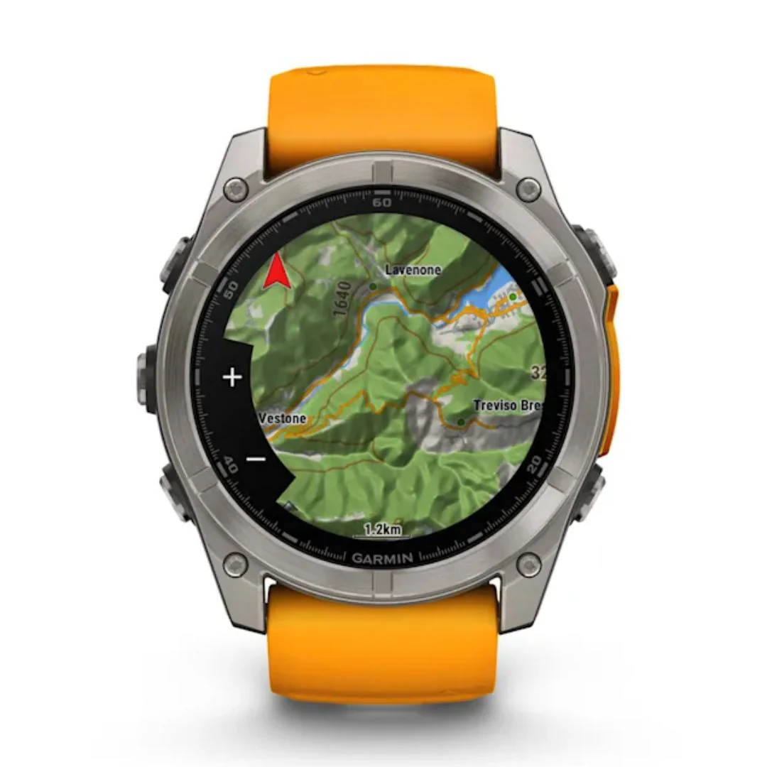 Garmin Fenix 8, 51mm Amoled Sapphire, titaani ja oranssi, älykello 010-02905-11 - Image 2