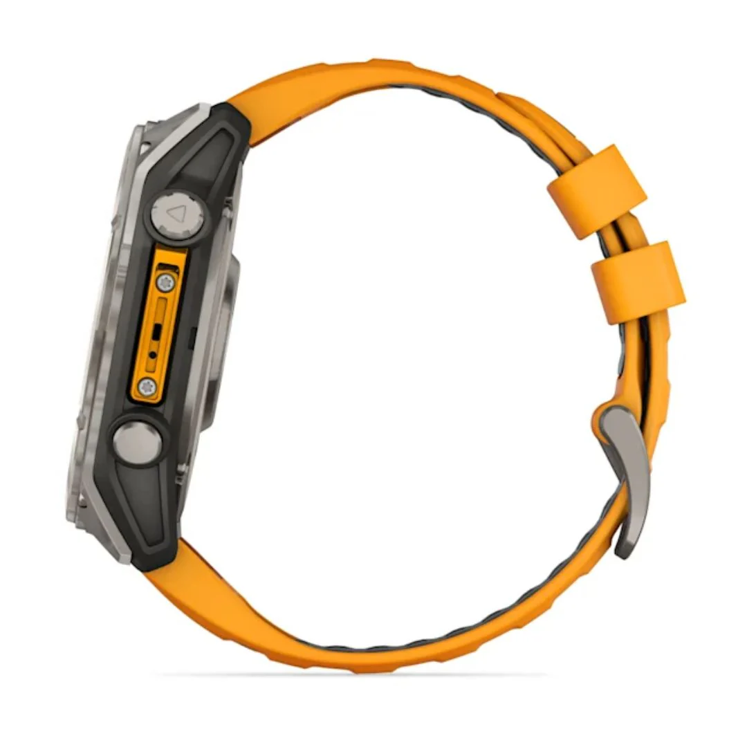 Garmin Fenix 8, 51mm Amoled Sapphire, titaani ja oranssi, älykello 010-02905-11 - Image 4