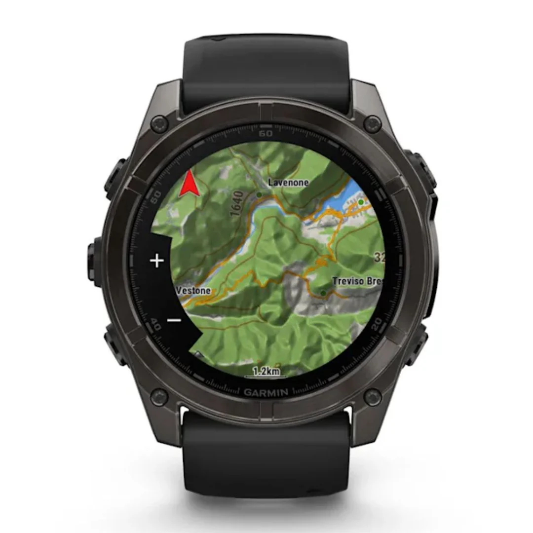 Garmin Fenix 8, 51 mm Amoled Sapphire, hiilenharmaa titaani ja musta, älykello 010-02905-21 - Image 2