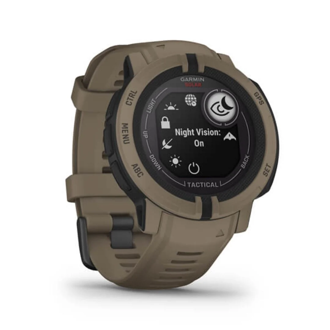 Garmin Instinct 2 Solar Tactical, ruskea, GPS-älykello 010-02627-04 - Image 3