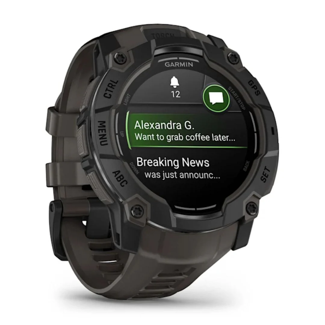 Garmin Instinct 3 AMOLED, 50mm, musta ja grafiitinharmaa, GPS-älykello 010-03020-00 - Image 3